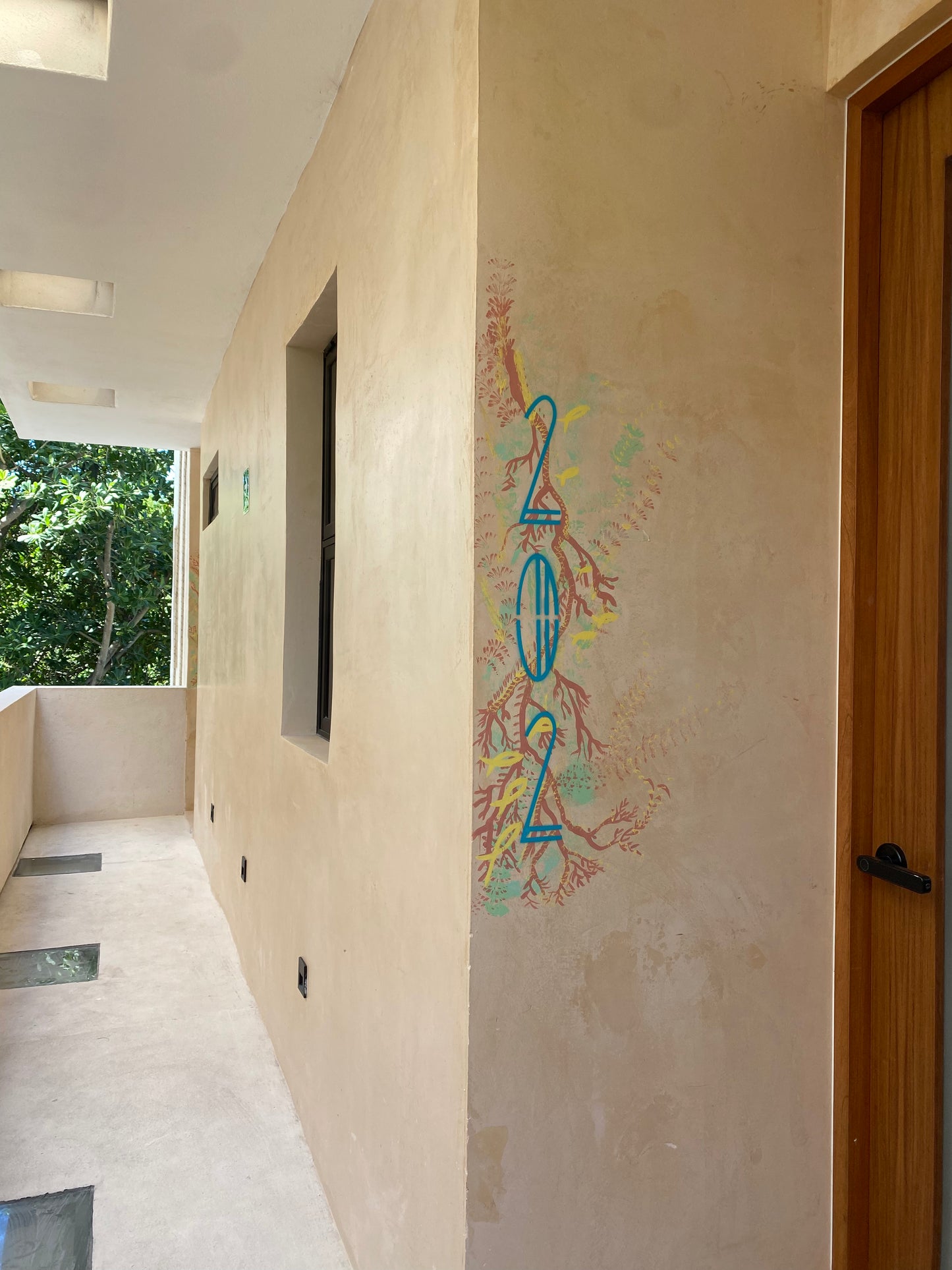 Comission work Puerto Morelos, Mexico. Original by hand art for special places. Art work