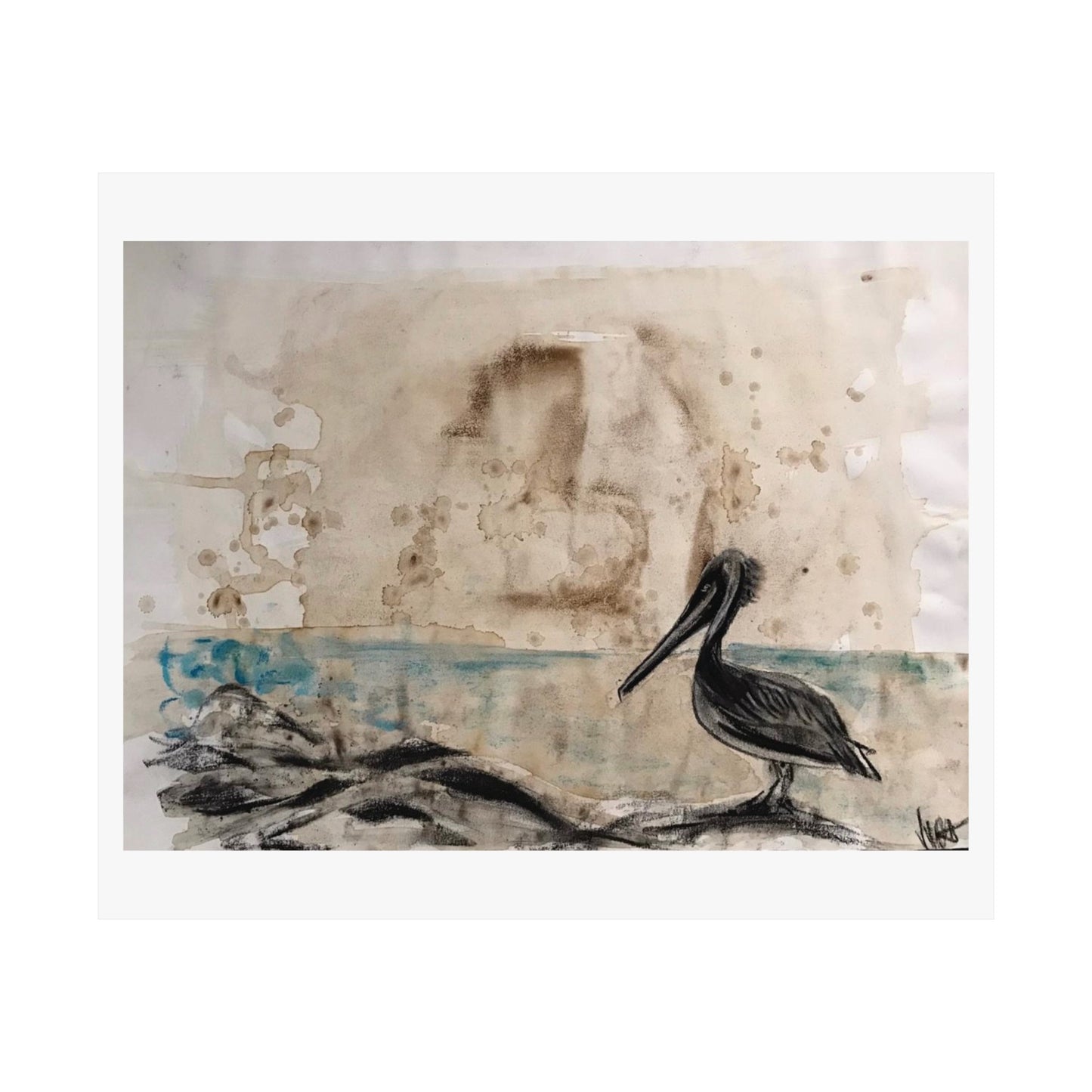 "Pelican coffe" print