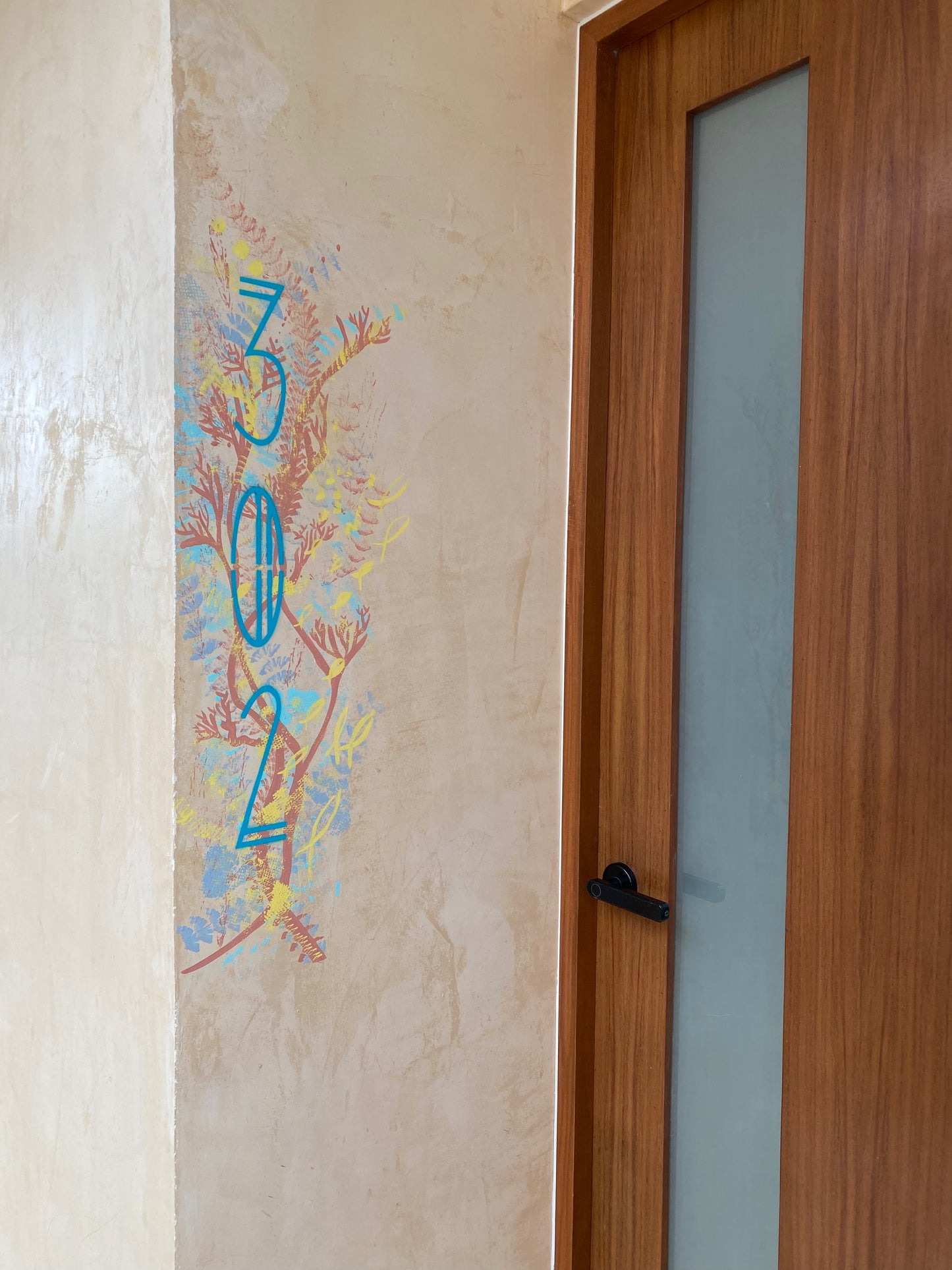 Comission work Puerto Morelos, Mexico. Original by hand art for special places. Art work