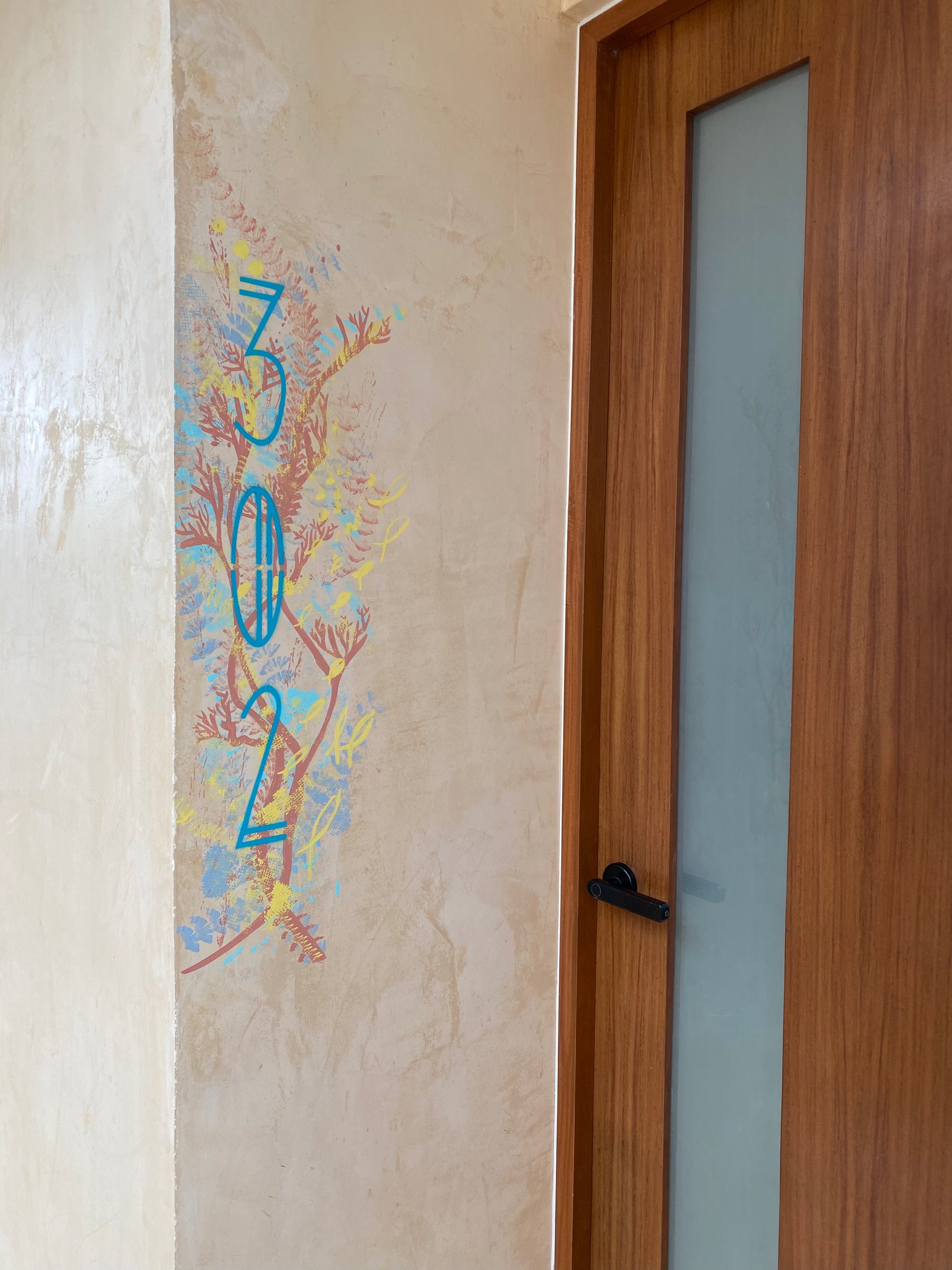 Comission work Puerto Morelos, Mexico. Original by hand art for special places. Art work